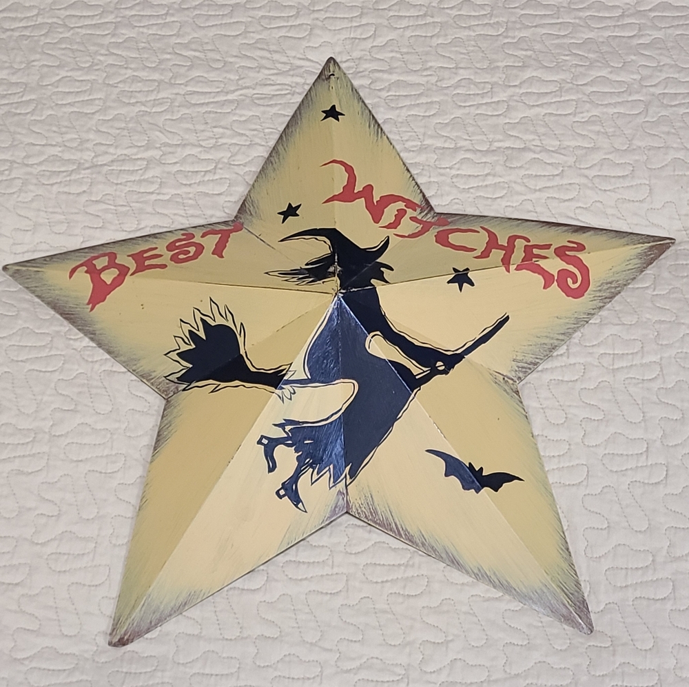 Best Witches metal star shaped wall decoration